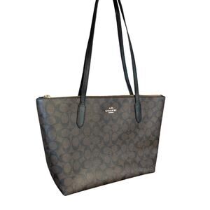 NWOT COACH Signature Handbag 4455 Brown Leather